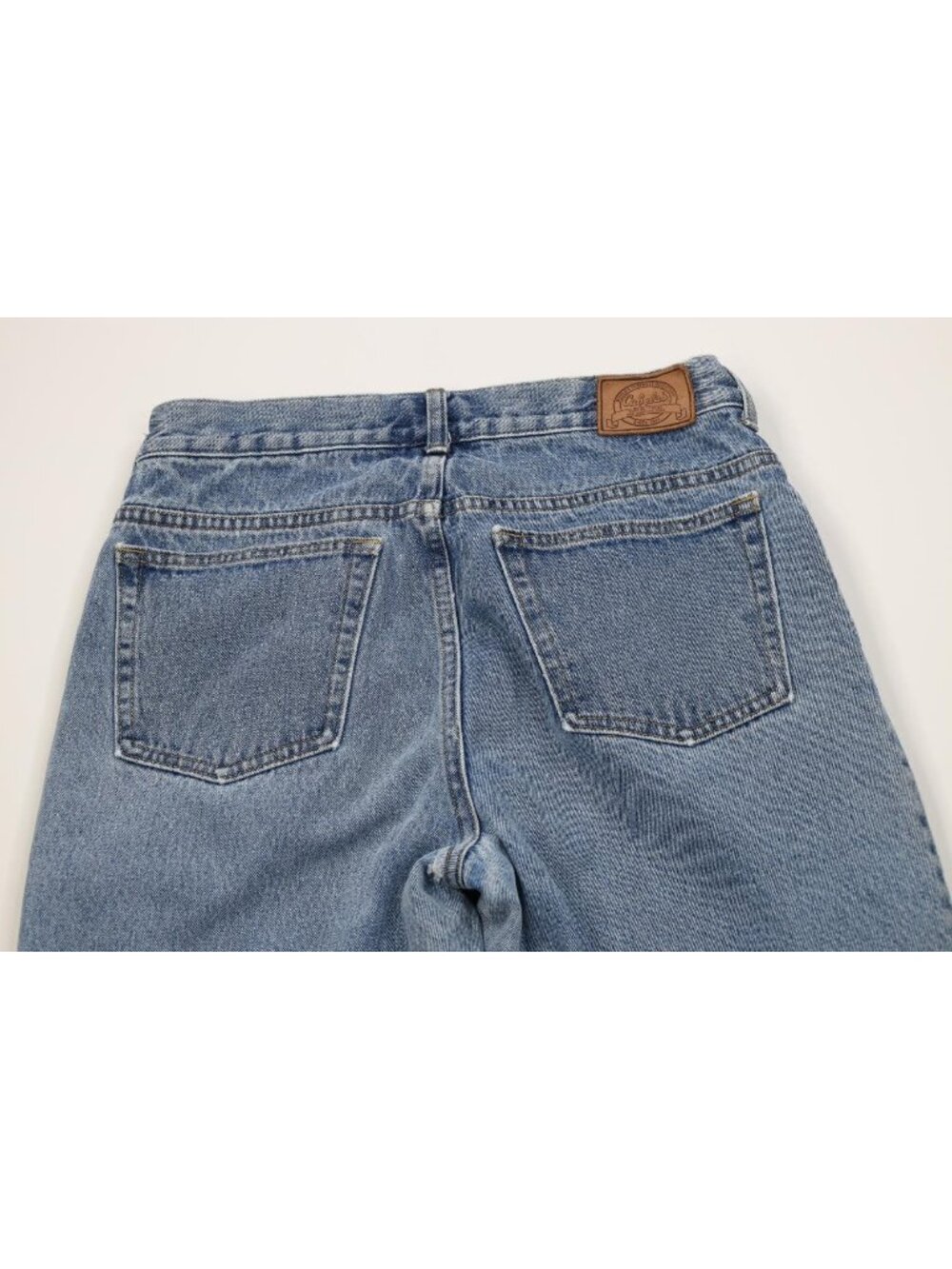Vintage 90s Cabelas Mens 32x30 Distressed Heavyweight Fleece Lined Denim Jeans - Picture 13 of 16